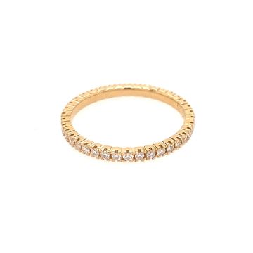 Memoire Ring Gelbgold 750 Atelier Kopf mit Brilllanten