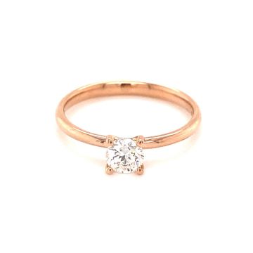Ring Roségold 750 Atelier Kopf Solitaire 4-Krappen
