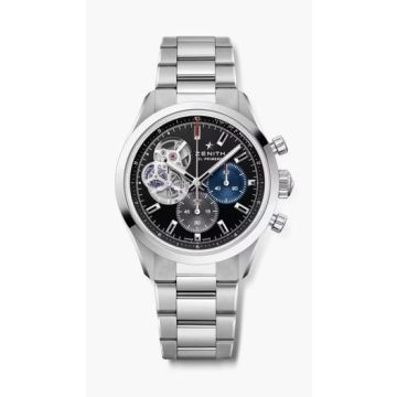 Herrenarmbanduhr Edelstahl Zenith Chronomaster Chronomaster Open