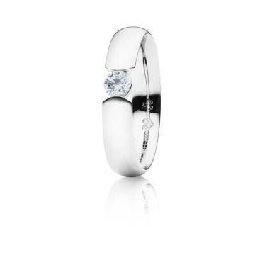 Ring Weissgold 750 Capolavoro Diamante in Amore schwebender Diamant