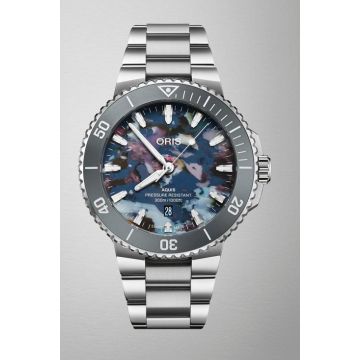 Herrenarmbanduhr Edelstahl Oris Aquis Date Aquis Date Upcycle