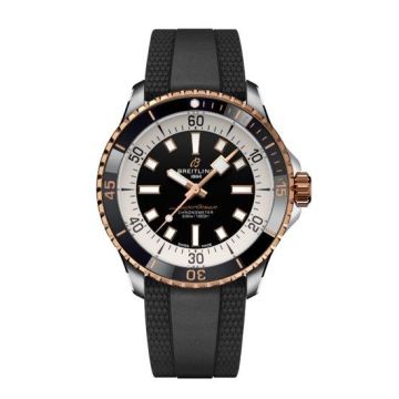Herrenarmbanduhr Stahl Gold Breitling Superocean Superocean Automatic 42