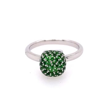 Ring Weissgold 750 Bigli Tsavorit