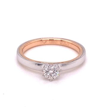 Ring Bicolor RW750 Wurster Solitaire 6-Krappen