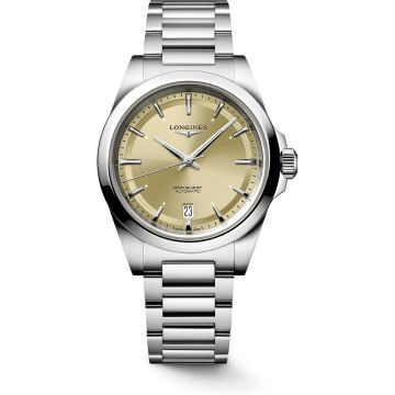 Armbanduhr Edelstahl Longines Conquest CONQUEST
