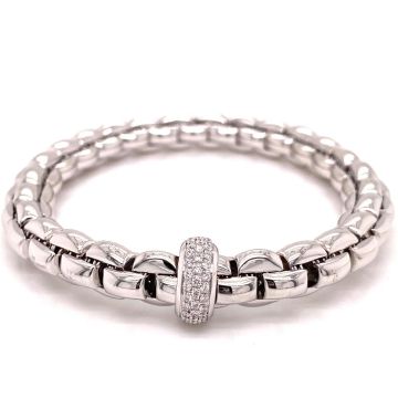 Armband Weissgold 750 Fope Flex'it Armband mit Pavébesatz