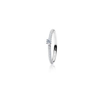 Ring Weissgold 750 Capolavoro Ring 4-er Krappe-Pavé