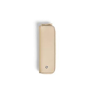 Lederware  Leder echt Montblanc Meisterstück 1 pen pouch cloudy beige