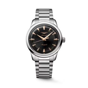 Armbanduhr Edelstahl Longines CONQUEST HERITAGE