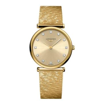 Armbanduhr Edelstahl/PVD besch. gelb Longines La Grande Classique