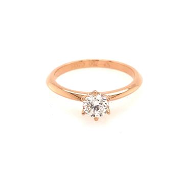 Ring Rotgold 750 Noor Solitaire 6-Krappen