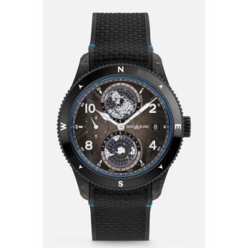 Armbanduhr Edelstahl Montblanc Montblanc 1858 Geosphare Carbo²0
