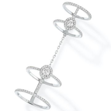 Ring Weissgold 750 Messika Glam'Azone Glam'Azone Double Pavé