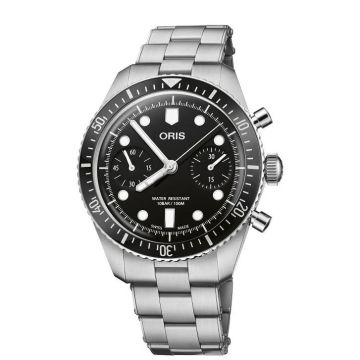 Herrenarmbanduhr Edelstahl Oris Divers Divers Sixty-Five Chronograph