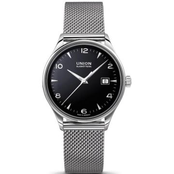 Herrenarmbanduhr Edelstahl Union Glashütte Noramis Noramis Datum