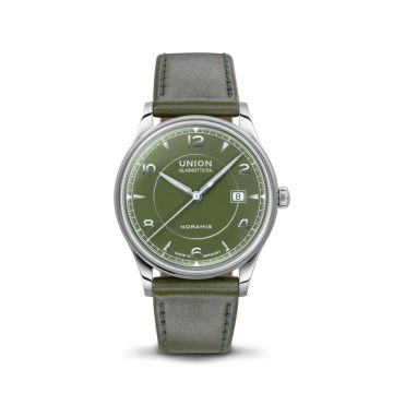 Herrenarmbanduhr Edelstahl Union Glashütte Noramis Noramis Datum