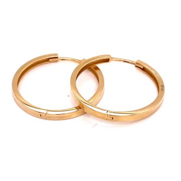 Creolen Gelbgold 585 Atelier Kopf 26mm