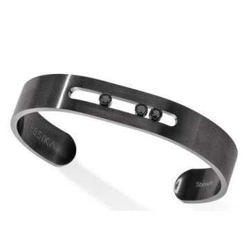 Armreifen Titan black Messika Move Titanium Black Bangle