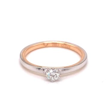Ring Bicolor RW750 Noor Solitaire 6-Krappen