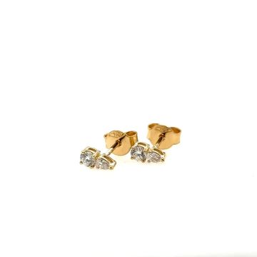 Ohrstecker Gelbgold 750 Atelier Kopf Brillantstecker