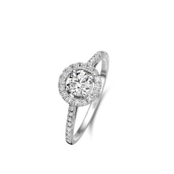 Ring Weissgold 750 Atelier Kopf mit Brillanten