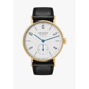 Herrenarmbanduhr Gelbgold 750 Nomos Tangente Gold neomatik