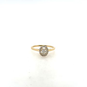 Ring Gelbgold 750 Atelier Kopf Diamant Ring