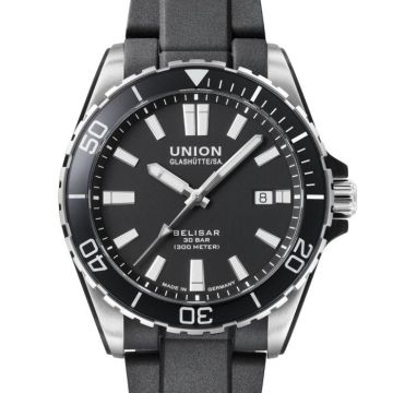 Armbanduhr Edelstahl Union Glashütte Belisar Datum Sport Pro