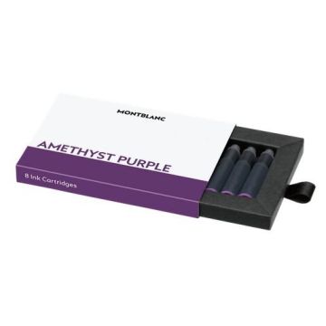 Schreibgeräte Refill Montblanc MB Tintenpatronen Amethyst Purple 1x8