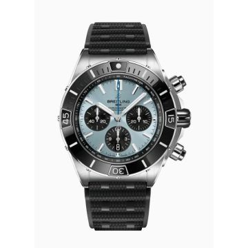 Chronograph Edelstahl Breitling Super Chronomat Super Chronomat B01 44 Ice Blue