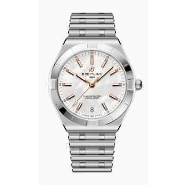 Damenarmbanduhr Edelstahl Breitling Chronomat Automatic 36