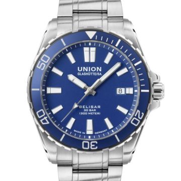 Armbanduhr Edelstahl Union Glashütte Belisar Belisar Datum Sport Pro