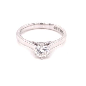 Ring Weissgold 750 Atelier Kopf Solitaire 6 Krappen