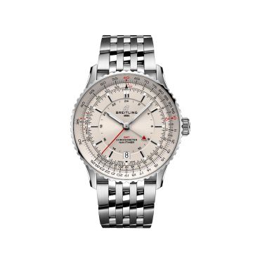 Herrenarmbanduhr Edelstahl Breitling Navitimer Navitimer Automatic GMT 41