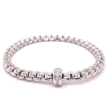 Armband Weissgold 750 Fope Flex'it Armband mit Pavébesatz
