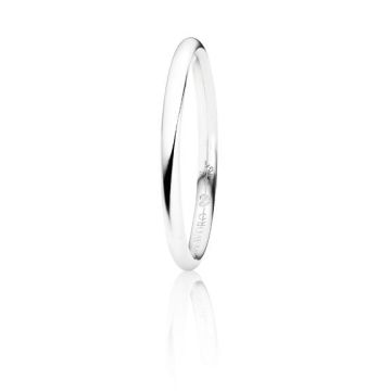 Trauring Weissgold 750 Capolavoro Trauring Diamante in Amore