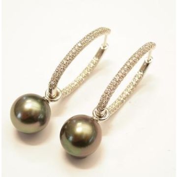 Creolen Weissgold 750 Gellner Pearls Creolen Unikate