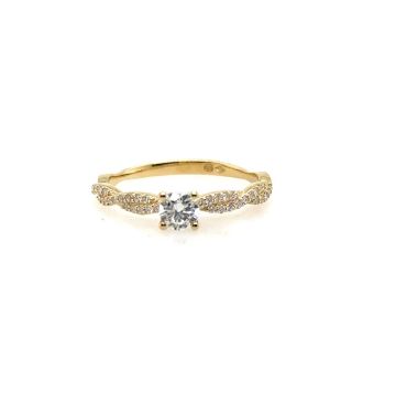 Ring Gelbgold 750 Atelier Kopf Diamantring