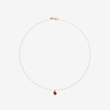Collier Roségold 9 Karat DoDo Marienkäfer Collier
