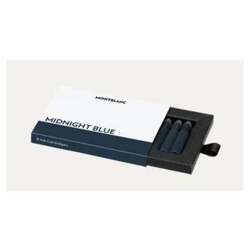 Schreibgeräte Refill Montblanc MB Tintenpatronen midnight blue 1x8