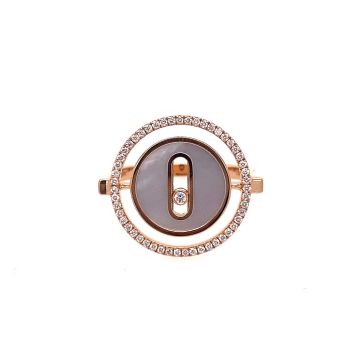 Ring Roségold 750 Messika Lucky Move Bague Lucky Move Color Nacre blanche