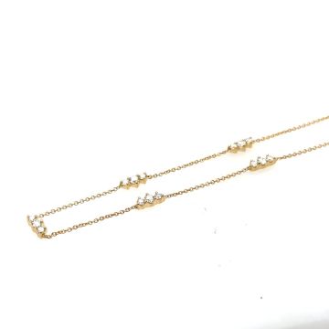 Collier Gelbgold 750 Atelier Kopf Brillantcollier