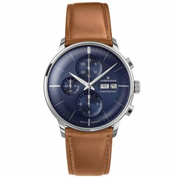 Armbanduhr Edelstahl Junghans Meister Chronoscope Meister Chronoscope