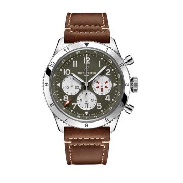 Herrenarmbanduhr Edelstahl Breitling Super AVI Super AVI B04 Chronograph GMT 46 Curtiss Warhawk