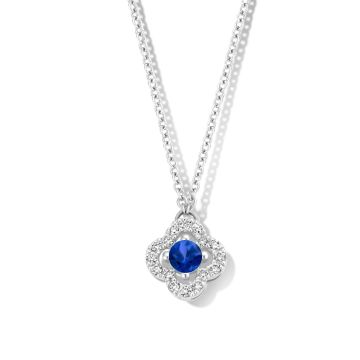 Collier Weissgold 750 One More Saphir&Brillanten