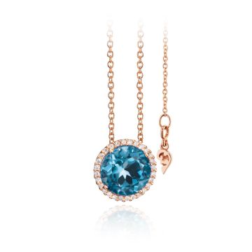 Anhänger Rotgold 750 Capolavoro Anhänger London Blue