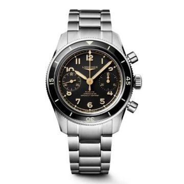 Armbanduhr Edelstahl Longines Spirit Fly Back