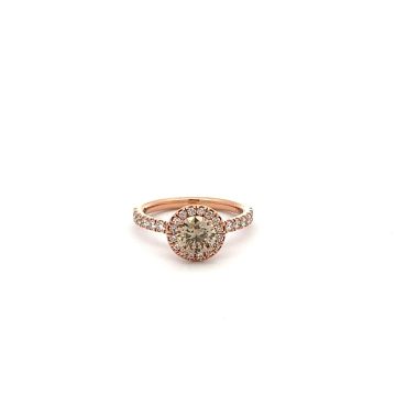 Ring Rotgold 750 Capolavoro Brauner Brilliantring Shades of Love