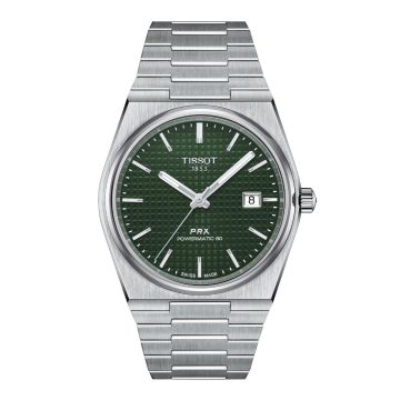 Herrenarmbanduhr Edelstahl Tissot Powermatic PRX Powermatic 80