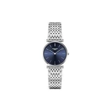 Damenarmbanduhr Edelstahl Longines Grande Classique 29mm blaues Ziffernblatt